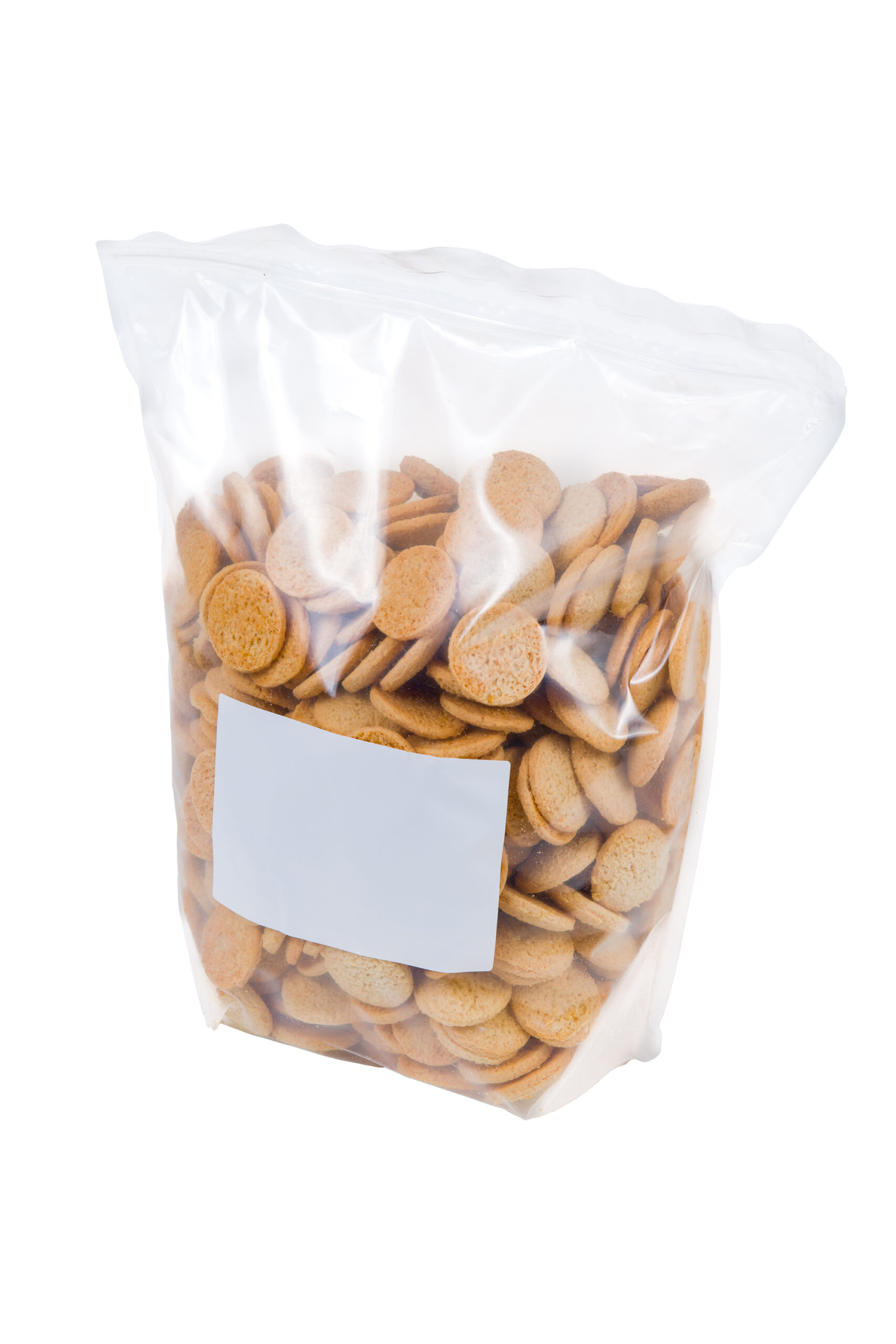 Poche vrac 3 kg sucré _ étiquette blanche