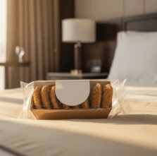 Produit d'accueil hotel barquette